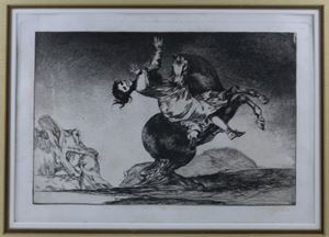 Woman Seized, Goya