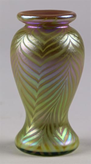 Pulled Feather Vase, Don Carlson